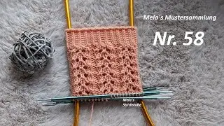 Sockenmuster Nr. 58 - Muster in Runden stricken / Lochmuster / Ajourmuster / knitting sock pattern