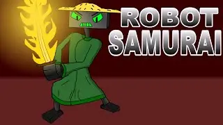 Robot Ninja Fight Animation
