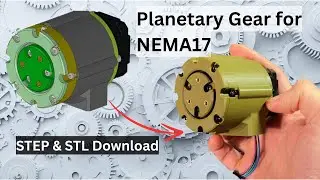 Planetary Gear for NEMA17 Stepper - 3D printed - Easy Design Method
