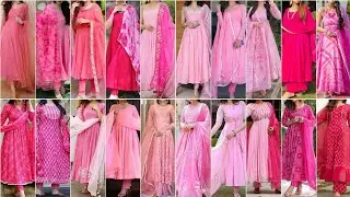 100% Latest Pink Colour Anarkali Suit Design Ideas for Girls 2023 |