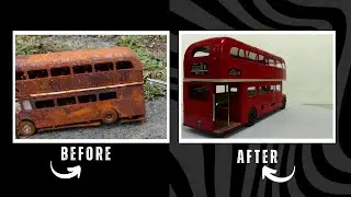 Mini Double Decker Toy Bus Restoration &ndash; Amazing Transformation!