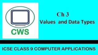 Ch3 Values and Data Types