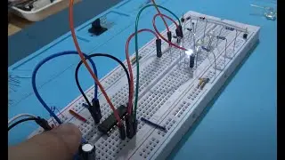 Seletor de função com um botão  - Fácil com o 4017