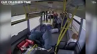 Watch this bus driver falling asleep on the wheel