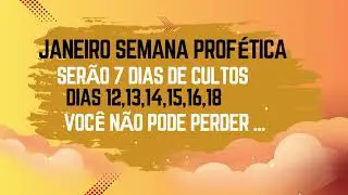 Recado semana profética 