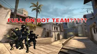FULL ON BOT TEAM WITH 1 HACKER VS ANOTHER TEAM + CSGO OVERWATCH + GIVEAWAY AT 250 SUBS
