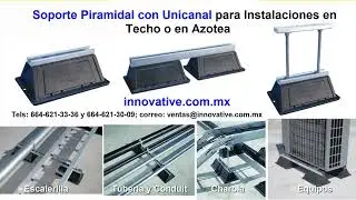 Soporte Piramidal para Tubos, Ductos de Ventilacion, Tuberia, Escalerilla y Equipos Electromecanicos