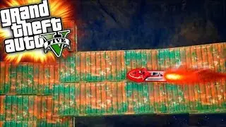 GTA V - INSANE STUNTS WITH SEASHARK! (Boat Race)