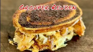 Florida Style Grouper Reuben on the Cuisinart 360XL Griddle