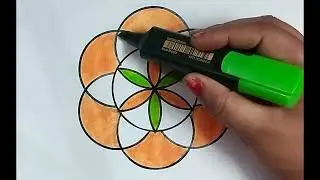 Circle se Ashoka Chakra Tak 😱 | Tricolor Mandala Art | Step by Step Drawing&rdquo;2️⃣