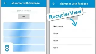 How To Load Firebase Items with Shimmer Loading On Recycleview Using Sketchware Pro