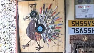 In Kenya, rubbish reborn as art