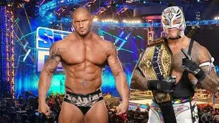 Batista🆚Rey Mysterio in SmackDown #wwe 