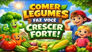 Comer Legume &eacute; Coisa de Crian&ccedil;a Forte!