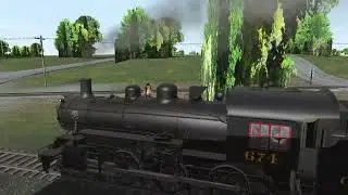 Trainz Railroad Simulator 2022 arriving to Port Dover via GTR rail bridge