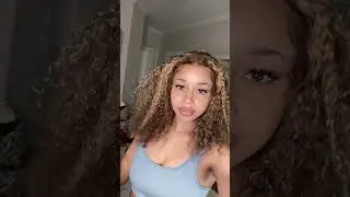 Honey Blonde Curly Wig with Highlights