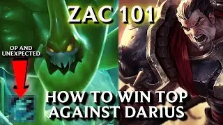 a short season 14 guide on how to win lane with Zac top VS Darius
