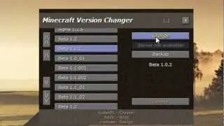 Minecraft Version Changer