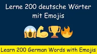 Lerne über 200 Deutsche Wörter mit Emojis | Deutsch lernen
