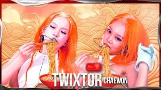MEGA TWIXTOR CLIPS 4K LE SSERAFIM KIM CHAEWON  'SPAGHETTI'  Facecam