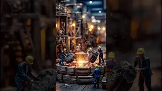 Tiny Crew Cooking Grill Fish | Satisfying Mini Build