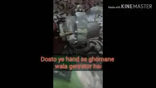 Mini hand rotate genrator/ how to convert kinatic energy into eclectercity