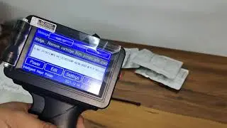 Tablet Strip batch no mrp mfg exp date printing | Handheld printer low cost batch coding solution