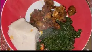 Cook Ugali, Spinach and Beef with me |Supper Diaries