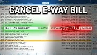 cancel e way bill in tally prime | How to Cancel E Way bill in tally prime in Hindi