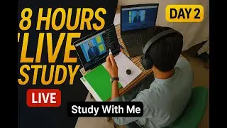 8 hours Study Session | Study with me | Study with ibrahim | No music | 25/2 Pomodoro