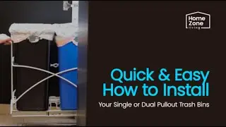 Quick & Easy: How to Install a Single or Dual Pullout Trash Bin #kitchentips #howtoinstall #kitchen