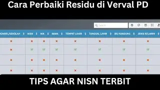 Cara Perbaiki Residu Verval PD dan Tips Agar NISN Cepat Terbit