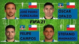 Chile(RB)-FIFA21 compare | Jos&eacute; Pedro Fuenzalida vs &Oacute;scar Opazo vs Felipe Campos vs Stefano Magnasco