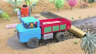 Mini truck 🚛 road construction ☔ work over lod too no cross 