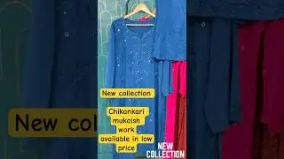 🤩Stylish Mukaish work Chikankari  khwaab collection🥰Booking -9236864971 #yt #ytshorts #chikankari
