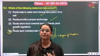 VIJAY MINOR TEST-03 BIOLOGY VIDEO SOLUTION BY ALISHA ANSARI MAM