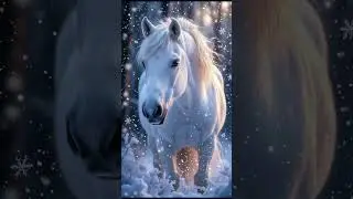 Winter vibes ,horse.Like, share, comment, follow @tothetop.band #Winter #snow #woman#horse #animals
