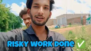 Risky work done ✅ Safety ke sath hard work hi real dedication hai 💪🔥