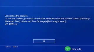Fixed PS4 Error Code CE-30391-6