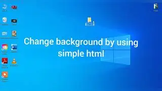 Html: How to change background by using simple Html.