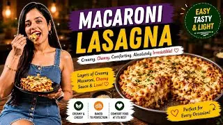 Macaroni Bread Lasagna Recipe | Cheesy Baked Pasta Bread | Easy Party Snack