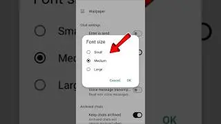 Whatsapp font size kaise change kare I how to change font size in Whatsapp 😮 #whatsapptricks