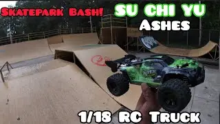SU CHI YU Ashes 1/18 RC Truck Skatepark Bash!