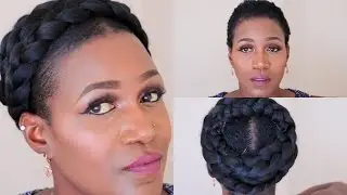 Grecian Goddess Braid On Short Natural Hair