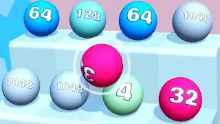 Ball Ladder 2048 ! All Levels Gameplay (497-501) android, ios