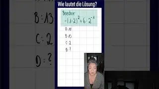 Mathe-Quiz: Klammern, Potenzen und negative Exponenten 😈
