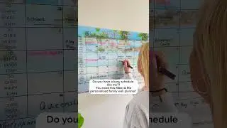 Personalised acrylic monthly wall planner made in Australia #getorganised  #wallplanner #organisedmu