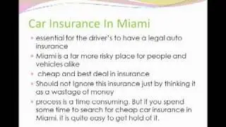 Cheap and Affordable Car Insurance In Miami- Get It now!