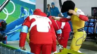 2010 Olympics Bobsled, Swiss 1, Reugg & Grand, Run 1