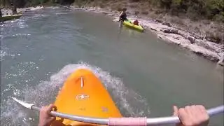 KAYAK / VELO aux alentours de SAILLANS dans la riviere Drôme Le  20  08 2023